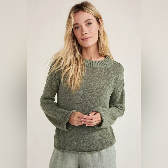 Haven Well Within Sweaters - Organic Cotton Linen Tape Yarn Crewneck Sweater - never worn